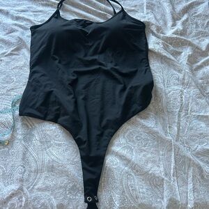 Klassy Network Elegant Black Bodysuit